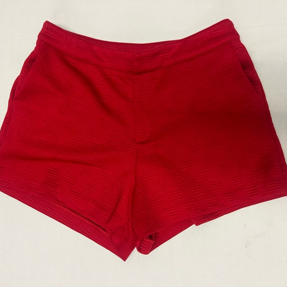 Glam Red Short Shorts. Size L
